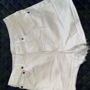 Topshop White Jean Shorts for Women